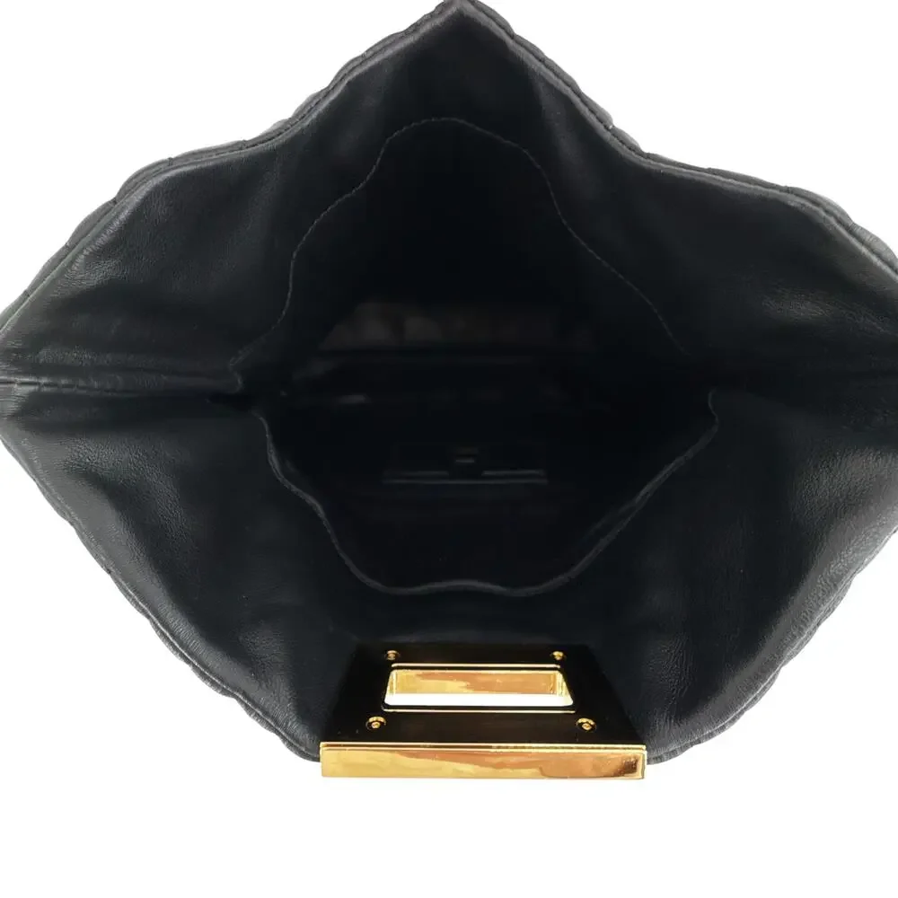 TOM FORD Calfskin Quilted Natalia Clutch in Black
